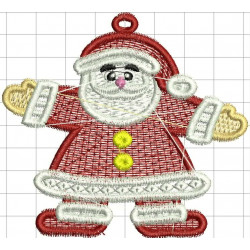 Ponchado Navidad Santa Claus calidad listo para bordar en Printernet