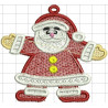Ponchado Navidad Santa Claus calidad listo para bordar en Printernet