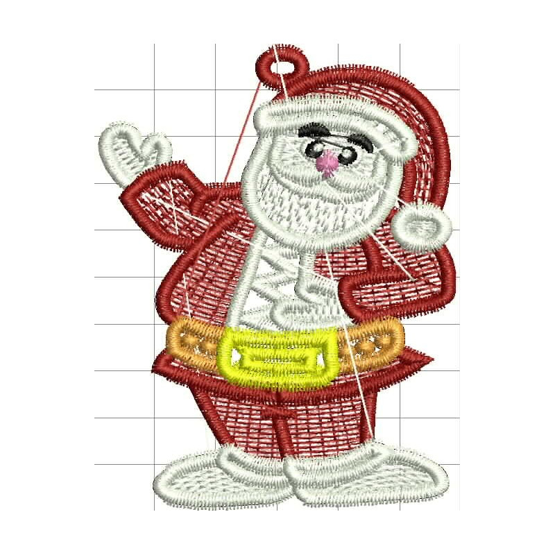 Ponchado Navidad Santa Claus completo calidad listo para bordar en Printernet