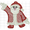 Ponchado Navidad Santa Claus Detalle listo para bordar en Printernet