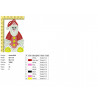 Ponchado Navidad Santa Claus Detalle Sentado listo para bordar en Printernet