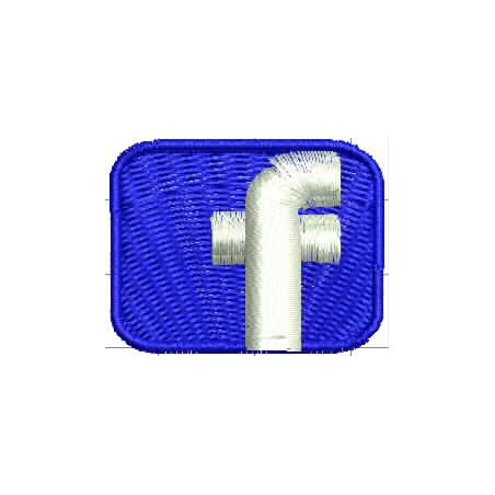 Ponchado Logo Facebook Cuadrado y Circular para bordar en Printernet