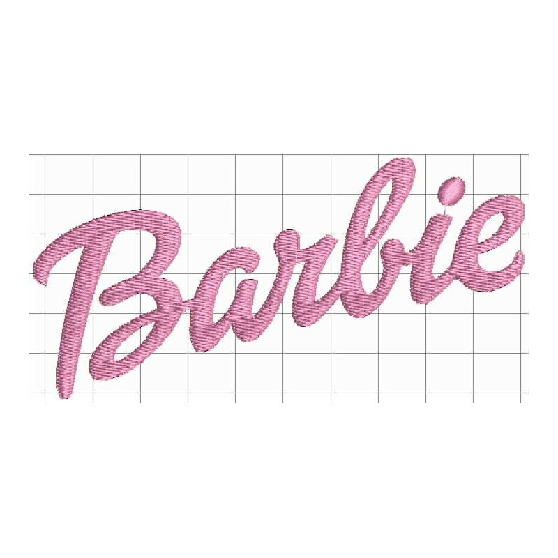 Ponchado Logo Barbie para bordar en Printernet