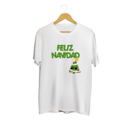 Playera Diseño Feliz Navidad con árbol  Diseño Unico Printernet