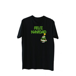 Playera Diseño Feliz Navidad con árbol  Diseño Unico Printernet