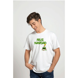 Playera Diseño Feliz Navidad con árbol  Diseño Unico Printernet