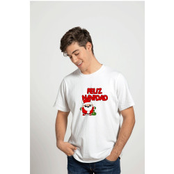Playera Diseño Feliz Navidad con Santa  Diseño Unico Printernet