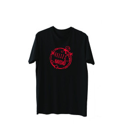 Playera Diseño Feliz Navidad con árbol Diseño rojo Printernet