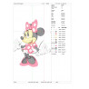 Ponchado Logo Minnie Mouse para bordar en Printernet