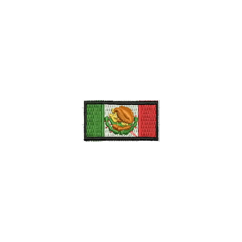 Ponchado Bandera Mexico para bordar en Printernet