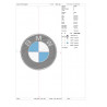 Ponchado Logo BMW para bordar en Printernet
