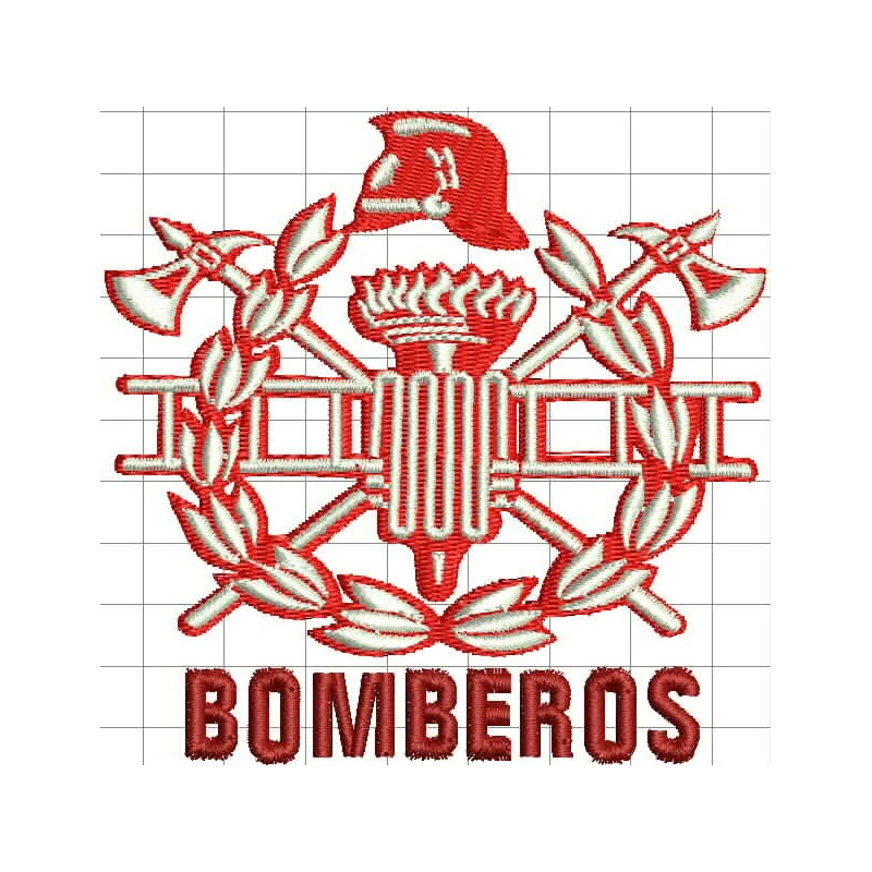 Ponchado Logo Bomberos para bordar en Printernet