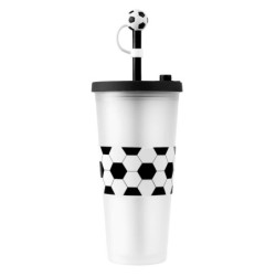VASO SOCCER BLANCO Y NEGRO - vista 2