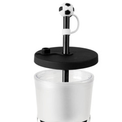 VASO SOCCER BLANCO Y NEGRO - vista 3