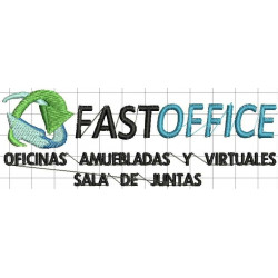 Ponchado logo FastOffice para bordar en Printernet