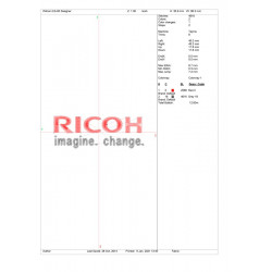 Ponchado logo RICOH para bordar en Printernet