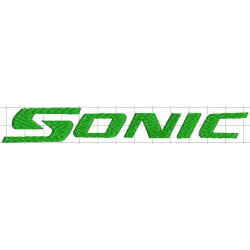 Ponchado logo Sonic Auto para bordar en Printernet
