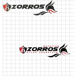 Ponchado logo Atlas Futbol para bordar en Printernet