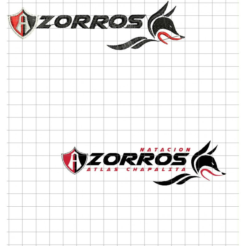 Ponchado logo Atlas Futbol para bordar en Printernet
