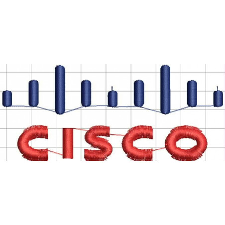 Ponchado logo CISCO para bordar en Printernet