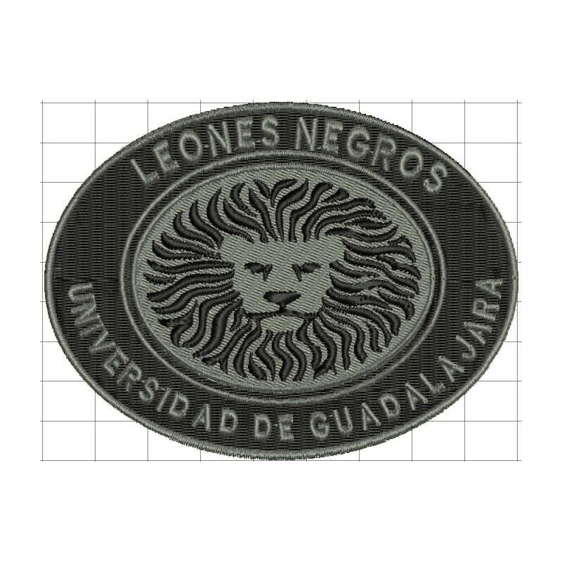 Ponchado logo Leones Negros UDG para bordar en Printernet