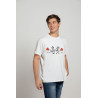 Printernet Playera De Manga Corta con Diseño de Amor y amistad Novios con Globos, Ideal para Regalo
