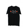 Printernet Playera De Manga Corta con Diseño de Amor y amistad Novios con Globos, Ideal para Regalo