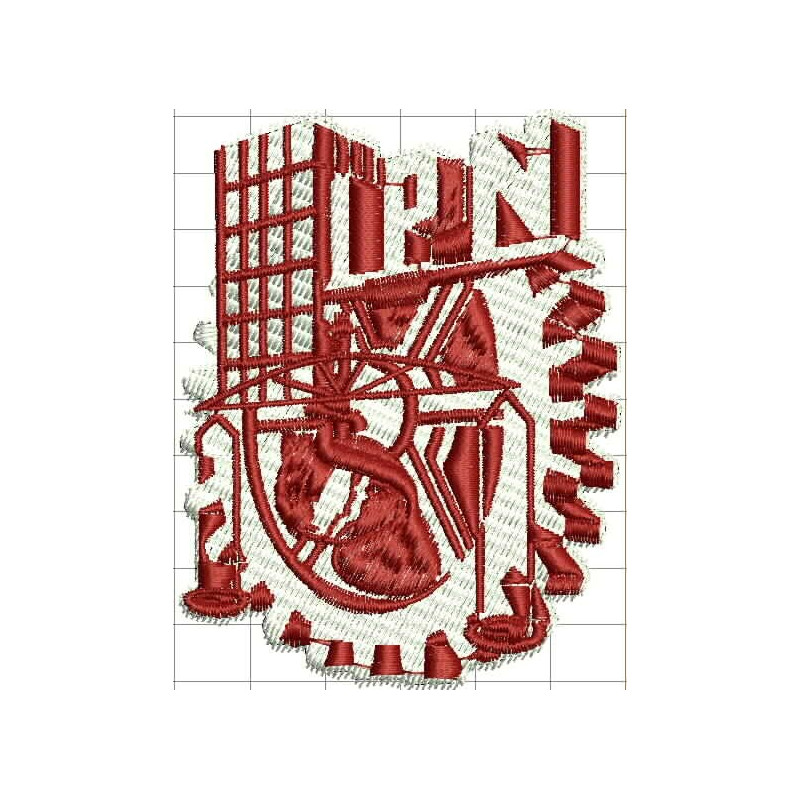 Ponchado logo IPN Instituto Politecnico Nacional para bordar en Printernet
