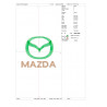 Ponchado logo Mazda para bordar en Printernet