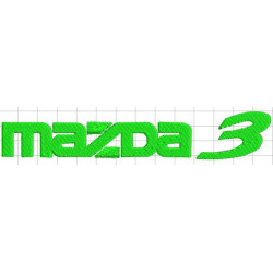 Ponchado logo Mazda para bordar en Printernet