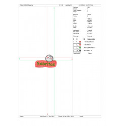 Ponchado logo Sabritas para bordar en Printernet
