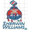 Ponchado logo Pintura Sherwin Williams para bordar en Printernet