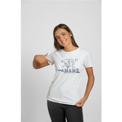 Printernet Playera De Manga Corta con Diseño de Amor y amistad Olvido todo menos a ti, amame para siempre