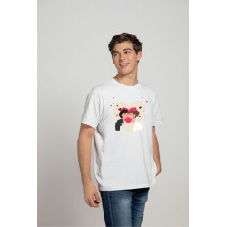Printernet Playera De Manga Corta con Diseño de Amor y amistad , casamiento
