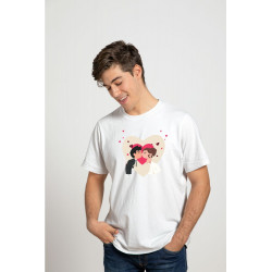 Printernet Playera De Manga Corta con Diseño de Amor y amistad , casamiento