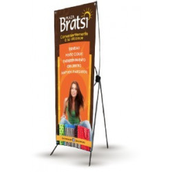 Porta Banner Printernet tipo X araña tripie 80x180cm - económico e incluye lona calidad gran formato