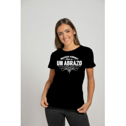 Printernet Playera De Manga Corta con Diseño de Amor y amistad, Manos Arriba esto es un Abrazo