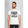 Printernet Playera De Manga Corta con Diseño de Amor y amistad, Lo divertido del camino es perderse con amig@s