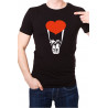 Printernet Playera De Manga Corta con Diseño de Amor y amistad, Volamos de amor con globo