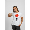 Printernet Playera De Manga Corta con Diseño de Amor y amistad, Volamos de amor con globo