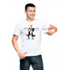 Printernet Playera De Manga Corta con Diseño de Amor y amistad, Amor en las nubes