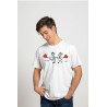 Printernet Playera De Manga Corta con Diseño de Amor y amistad,Girando Enamorados