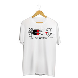 Printernet Playera De Manga Corta con Diseño de Amor y amistad, Eres Irresistible