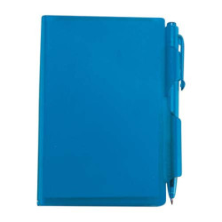 BLOCK DE NOTAS CON BOLÍGRAFO AZUL | Printernet