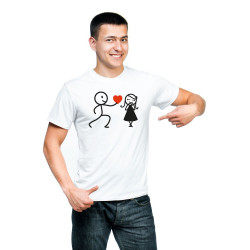 Printernet Playera De Manga Corta con Diseño de Amor y amistad, Te regalo mi Corazon