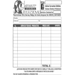 100 formatos tamaño 1/4 de carta negro original y una copia alta calidad Printernet