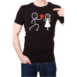 Printernet Playera De Manga Corta con Diseño de Amor y amistad, Te regalo mi Corazon