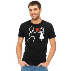 Printernet Playera De Manga Corta con Diseño de Amor y amistad, Te regalo mi Corazon