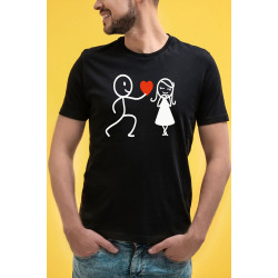 Printernet Playera De Manga Corta con Diseño de Amor y amistad, Te regalo mi Corazon
