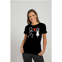 Printernet Playera De Manga Corta con Diseño de Amor y amistad, Te regalo mi Corazon